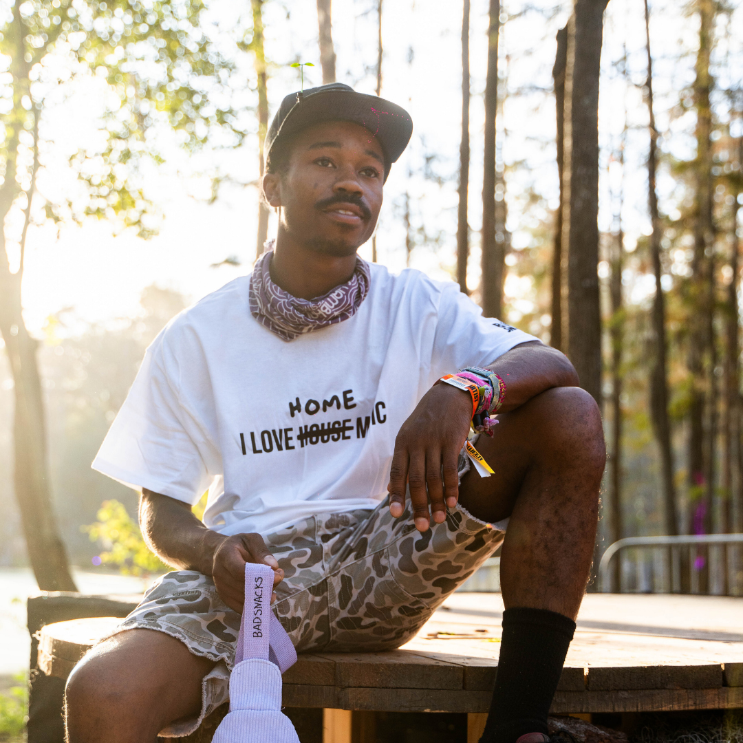 "I Love Home Music" White Tee